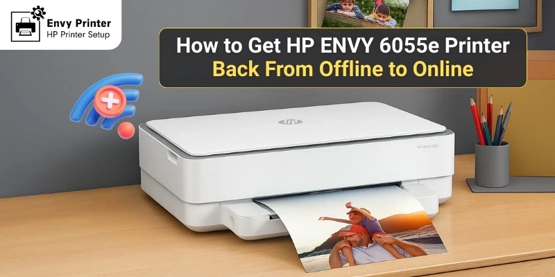How to Fix HP ENVY 6055e Printer Offline Problem? (Full Tutorial!)