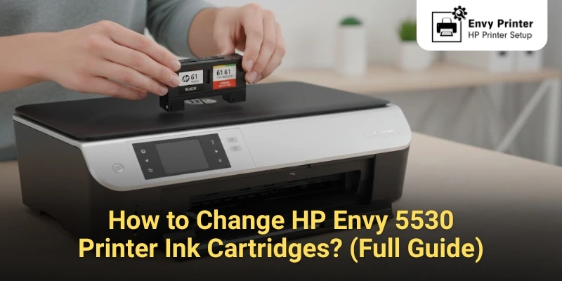How to Change HP Envy 5530 Printer Ink Cartridges? (Full Guide)