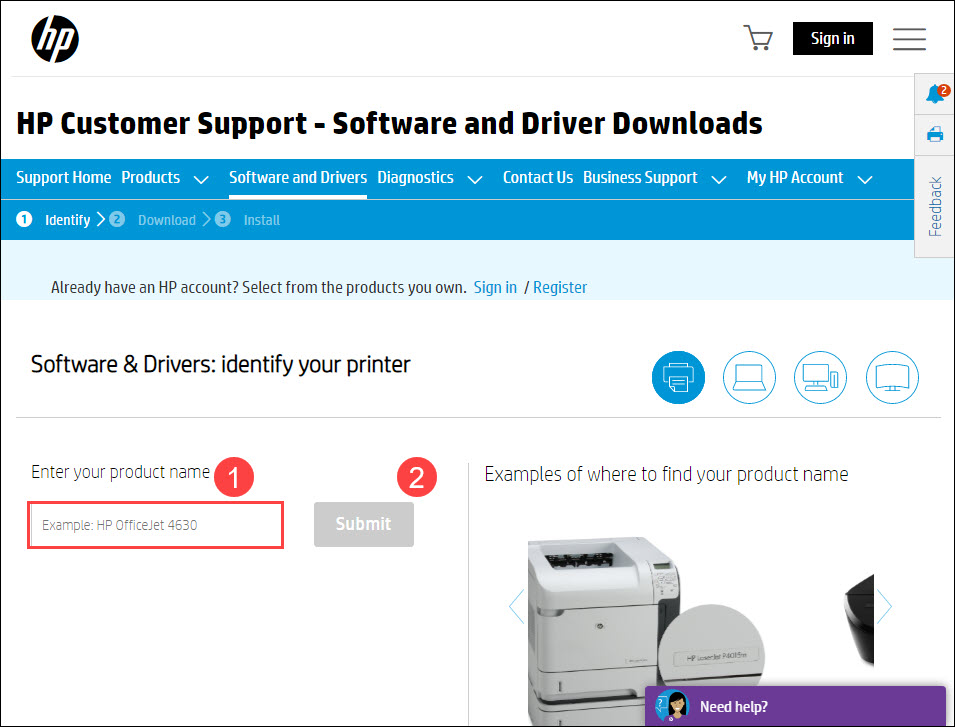 Download HP Printer Drivers